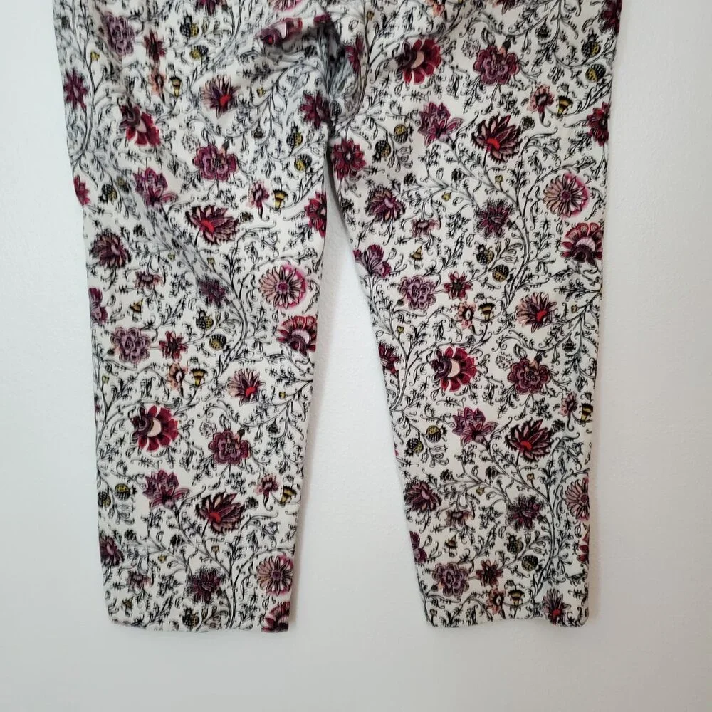 Loft Women's Ankle Pants Size 14 Floral The Riviera Pant - Picture 11 of 11